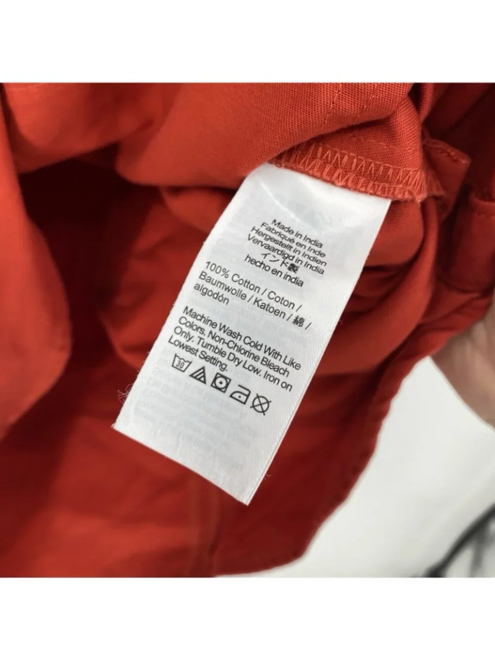 J Crew Size ST Patch-Pocket Pullover Dress Structured Cotton Poplin Orange